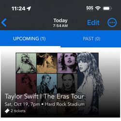 Taylor Swift Saturday October 19th Miami Hard Rock