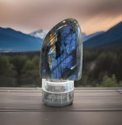 Labradorite Crystal Gemstone Rough Polish Mineral Specimen is a natural shape mineral