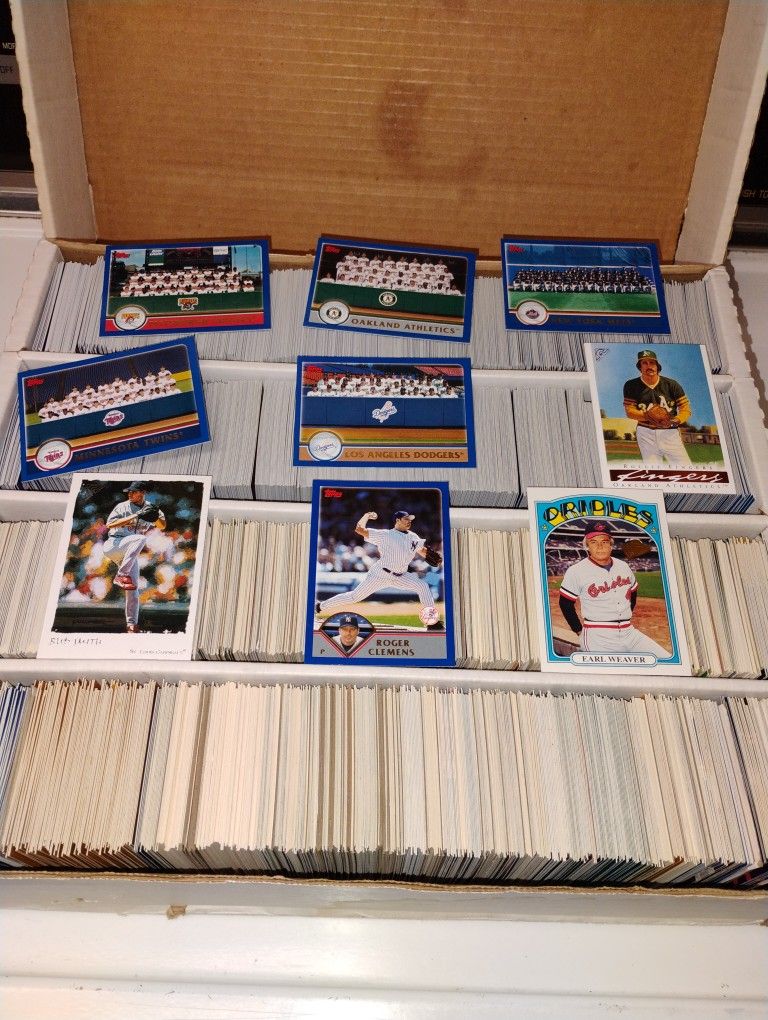 Large Box Of Baseball Cards