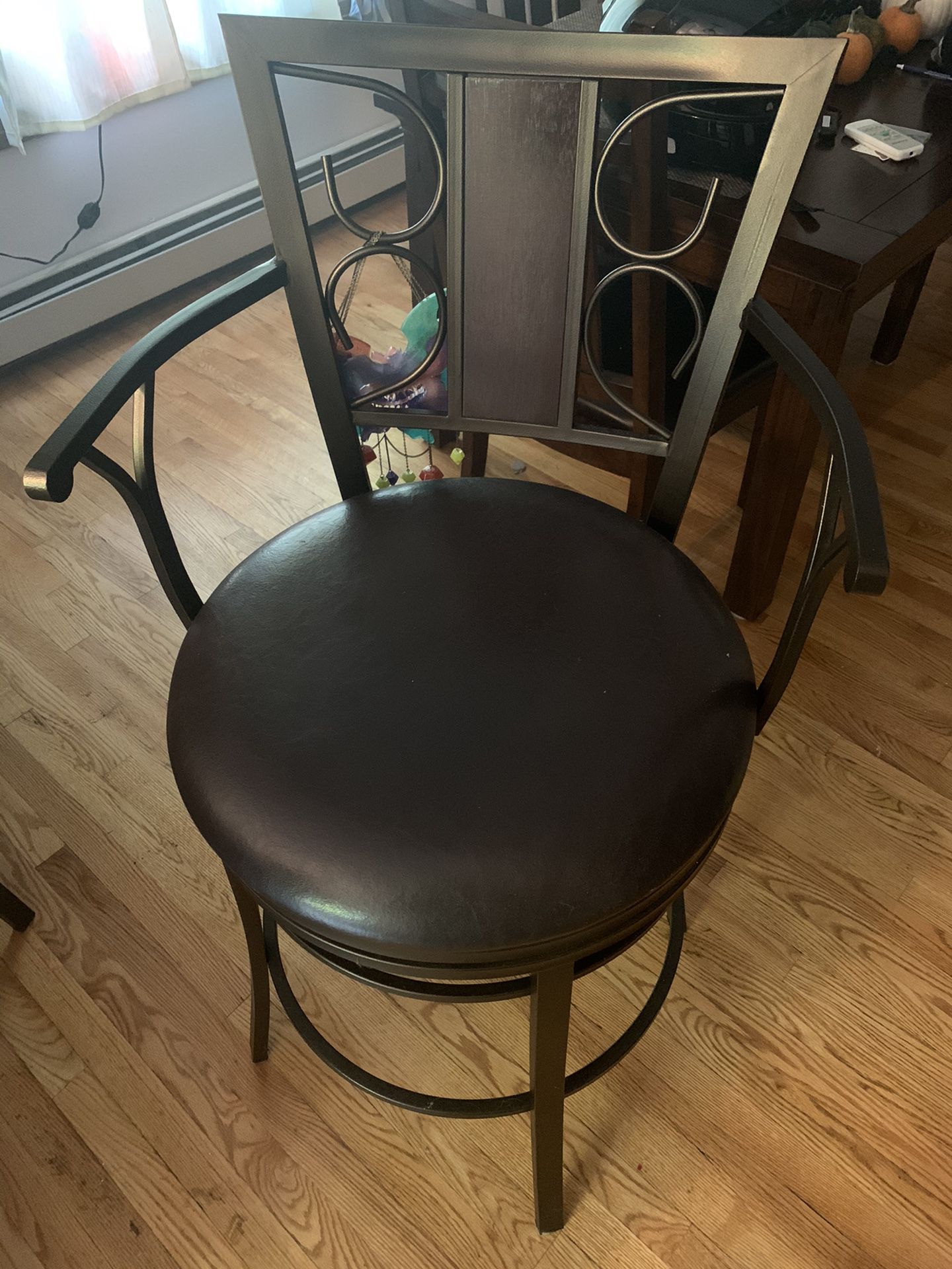 (2) (TWO CHAIRS) Bar/breakfast nook bar chairs 29inch tall back