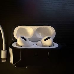 Apple AirPods Pro (1st Gen) + Case + Charger Cable (READ FULL DESCRIPTION!)