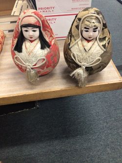 Japanese Asian Wedding Dolls Bride Groom Set Kimono Couple