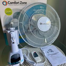  Wall Mount Fan with Remote Control