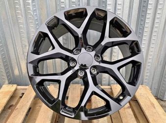 Snowflake Wheels 22X9 6x139.7 Gloss Black Fit 2000-2022 GMC Sierra Yukon Denali