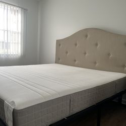King Bed- Mattress Headboard and Frame