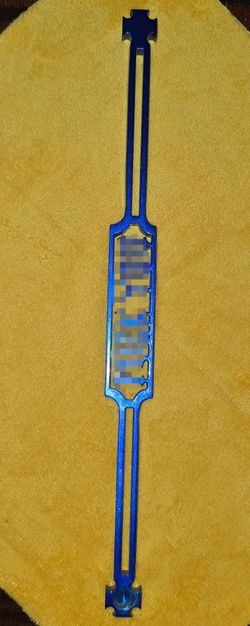 Custom Harley Shift Linkage Blue Billet Aluminum Chopper Bobber 13.75" Eye Eye