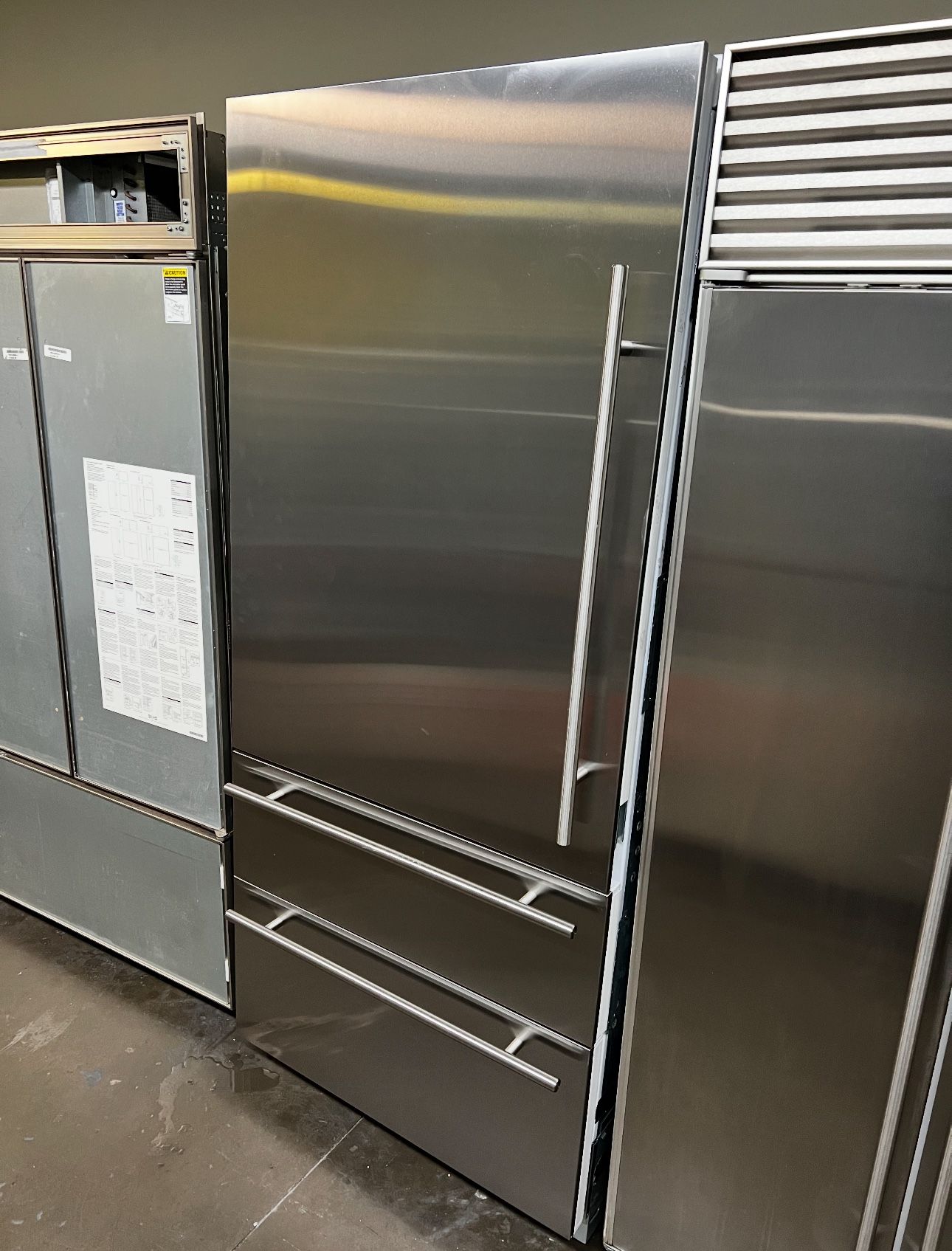 Viking 36” Stainless Steel And Panel Ready Built In Refrigerator