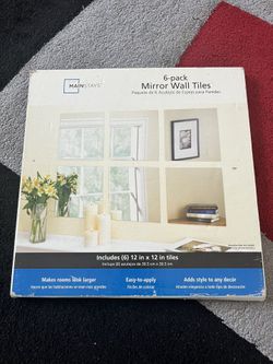 6 Pack Mirror Wall Tiles