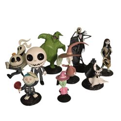 Nightmare Before Christmas lot of 10 figures 
