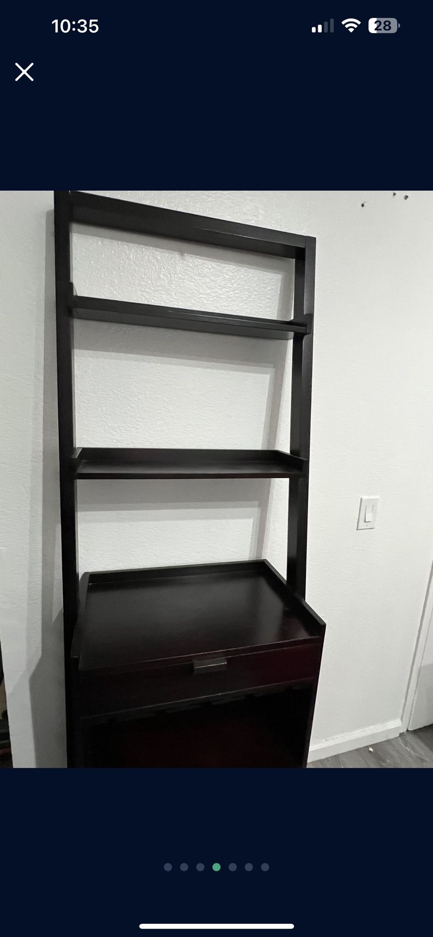 Wooden Wine Bar With Shelves