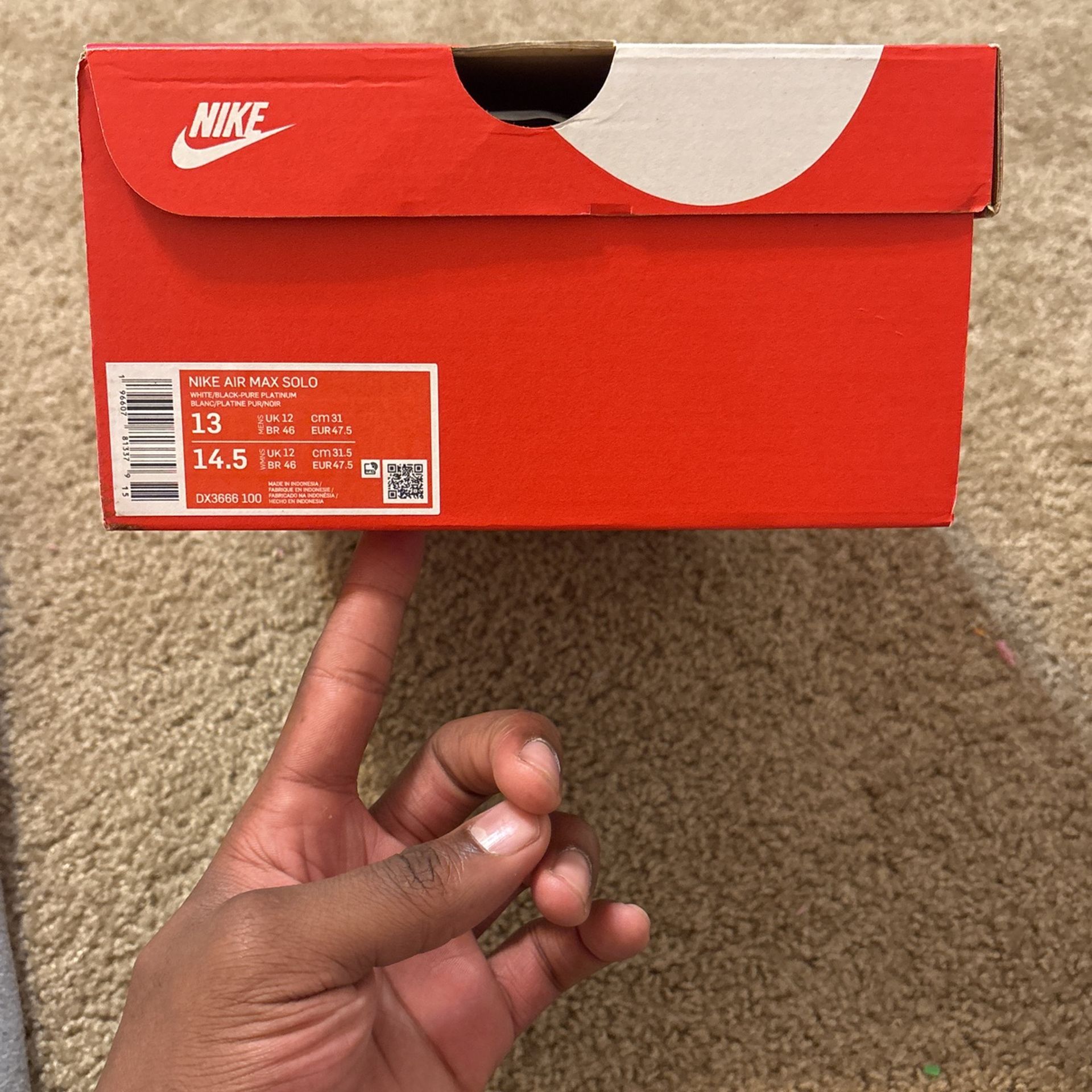 Brand New Nike Air Max Solo’s