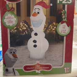 Disney Airblown Olaf Inflatable New 5 Ft Tall 