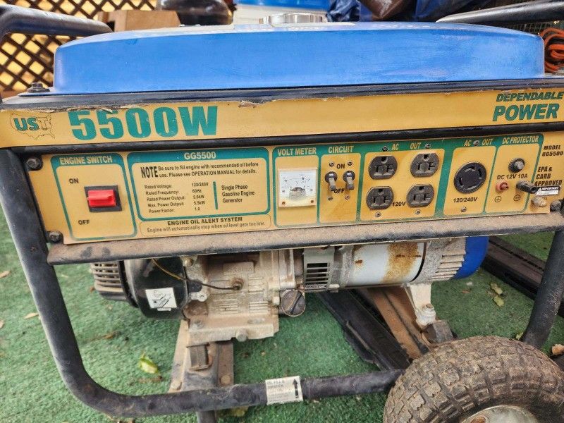 UST GG5500 GAS POWERED GENERATOR for Sale in Valley Home, CA OfferUp