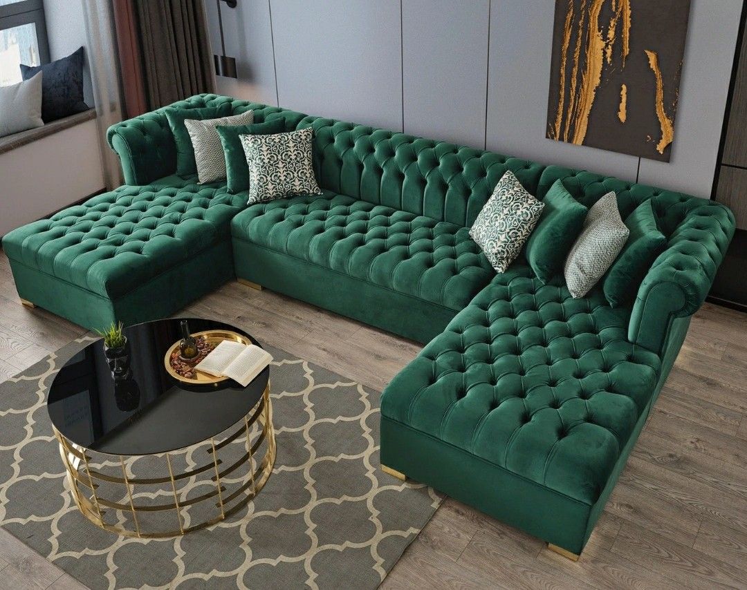 Sheffield Luxury Green Sectional