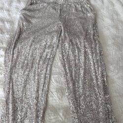 Woman sequins pants