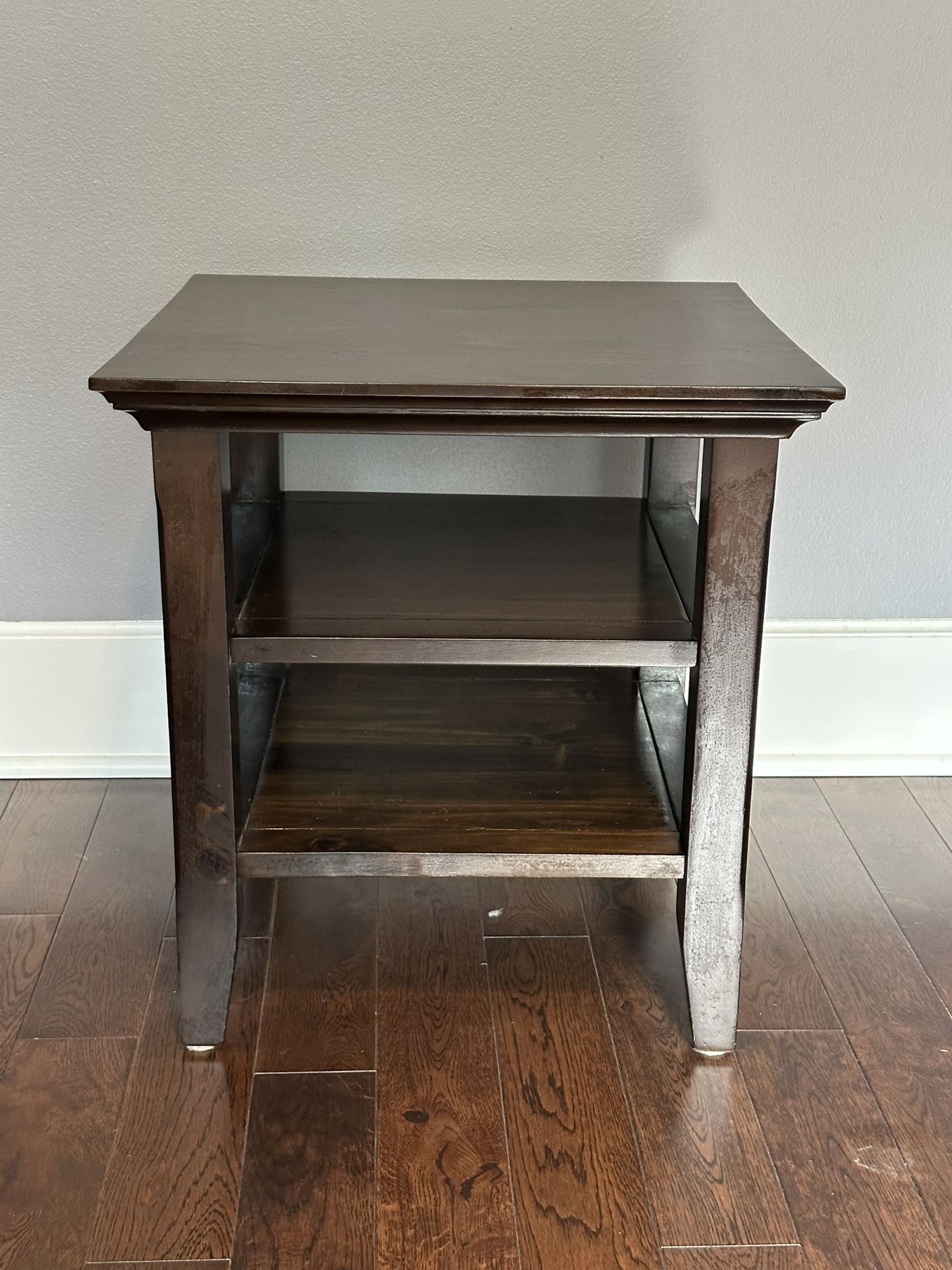 Dark Wood End Table