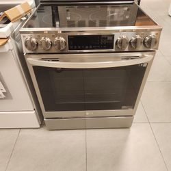 Amazing LG 6.3 Cu Ft Electric Range Pro Bake Built In Air Fryer M#LSEL6335F