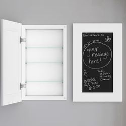 Large Medicine Cabinet No Mirror, Recessed, Hidden in Wall Niche, Without Mirror, Chalkboard, Concealed, Built in, Between Stud Shelf Insert