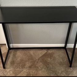 (New) 40” Wide Black Folding Computer Desk