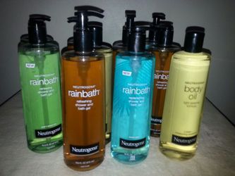 Neutrogena shower gel and bath oil