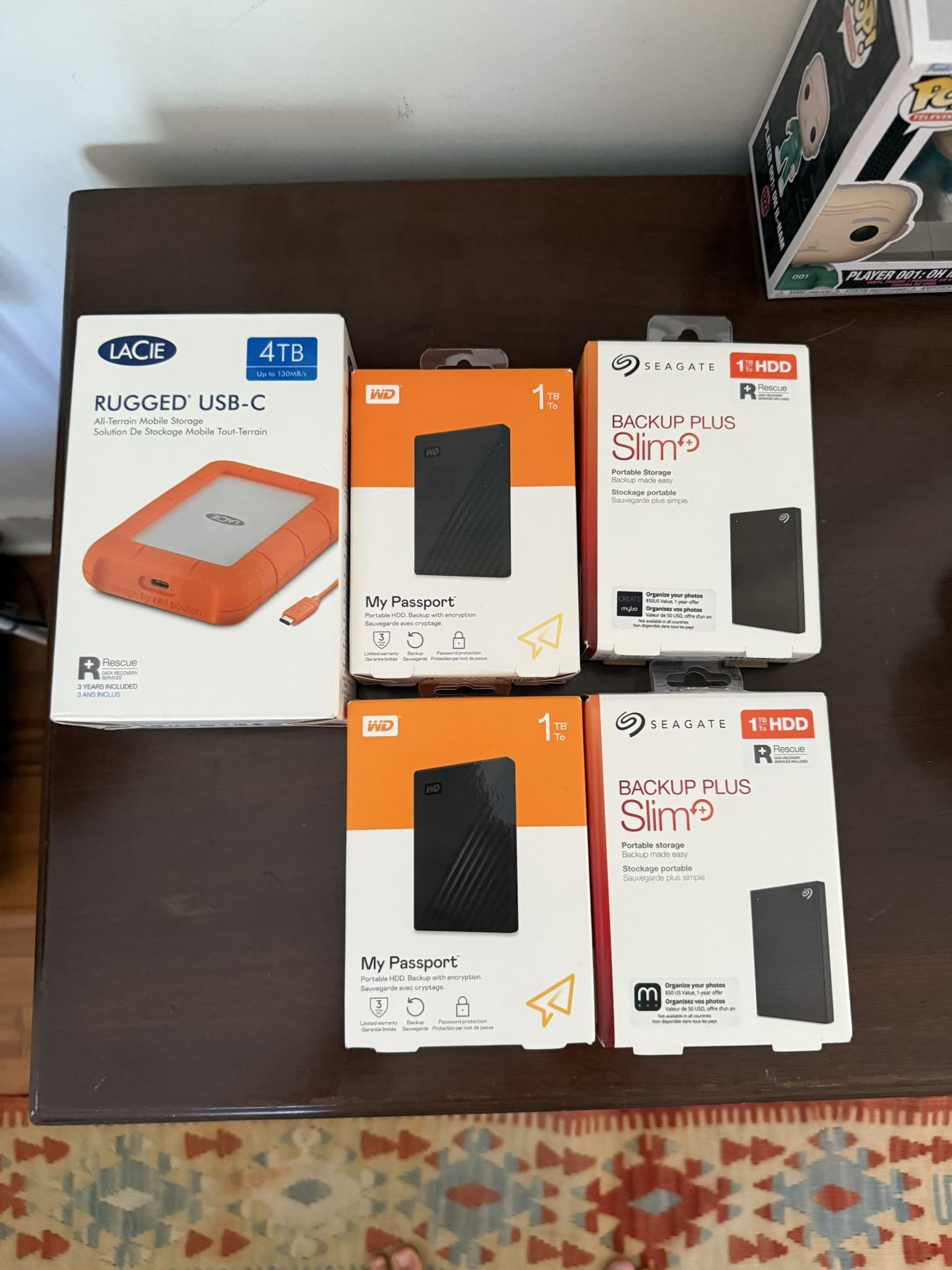 1-4 TB HDD’s