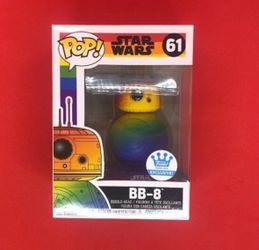 New Funko POP Star Wars The Rise of Skywalker BB-8 Rainbow Pride #61 Exclusive