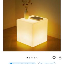 LOFTEK 16-Inch Rechargeable LED Cube Chair 