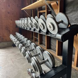 Dumbbell Set With Rack