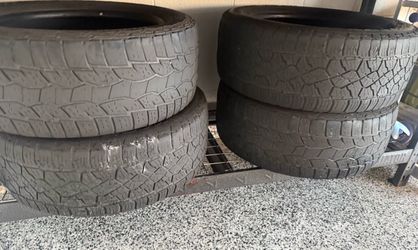 Set 4 tires for $80  275/55 R 20.  80%Of life super good