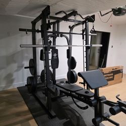 Smith Machine 2001 | Multi-Use Adj Bench | Gym Equipment | Fitness | Squat Rack | Excercise |🔴WEIGHTS AND BARBELL SOLD SEPARATELY 🔴 FREE DELIVERY 🚚