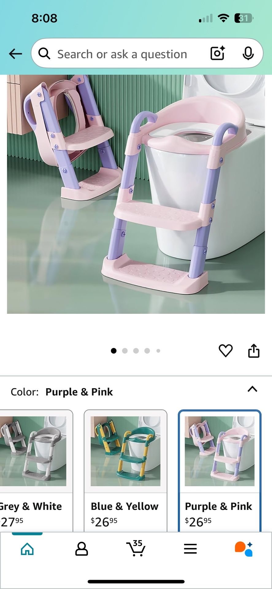 Potty Training Seat With Stairs