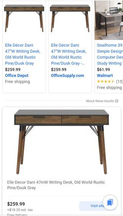 Dani mid century writing desk outlet