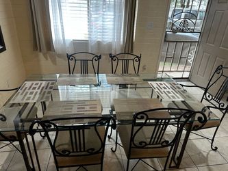 Glass Dining Table Set