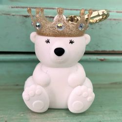 Bath & Body Works Royal Polar Bear Pocketbac Holder Keychain