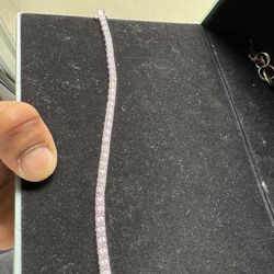 1k Diamond Sterling Silver Bracelet REAL DIAMONDS.
