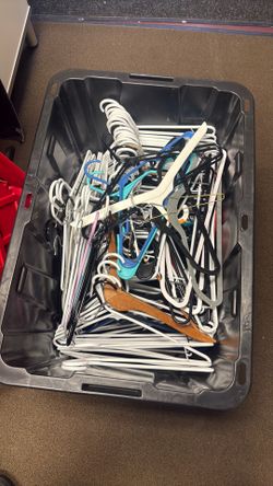 Bulk Clothes Hanger Lot – Wire, Plastic & Wood Hangers