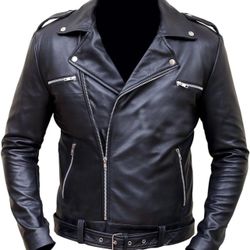 Negan Brando Black Leather  Jacket(All sizes available)