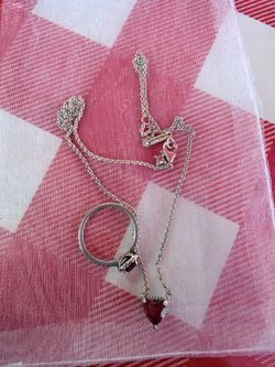 Pandora matching ring and necklace