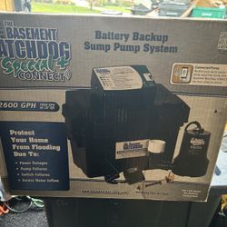 New Basement Watchdog,Hooked Up For An Hour And Removed $200