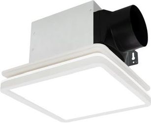 NEW Bathroom Exhaust Fan with Light, 80CFM 2.0 Sones, 15W Dimmable 3CCT LED  Lig& 3.5W Nightlight