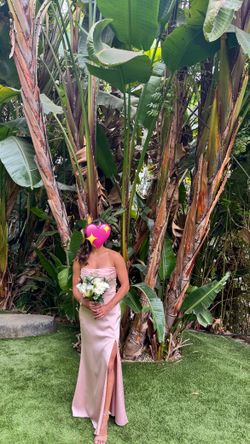 Rose gold Bridesmaid Dress 