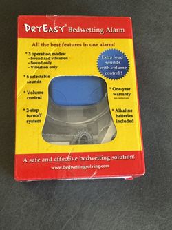  DRY EASY BEDWETTING ALARM 6 SOUNDS, 3 OPERATION MODES, VOLUME CONTROL