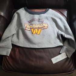 Girls NFL Washington Commanders Cropped Swearshirt Sz XS  ( 4- 5)