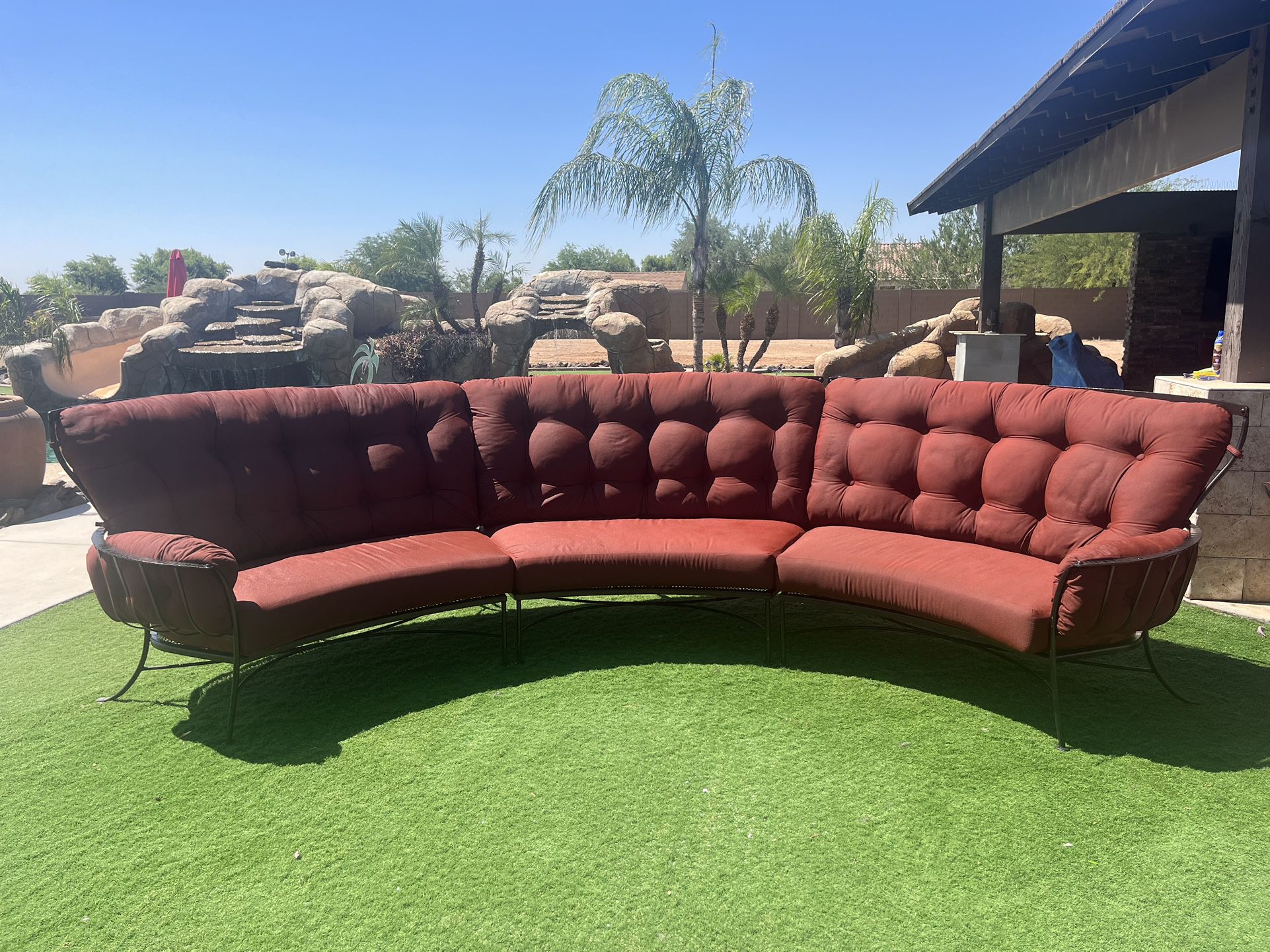 OW LEE Patio Furniture Curved Sectional 