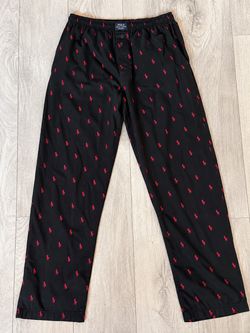 Polo Ralph Lauren Black Red Pony Pajama Pants Men’s M