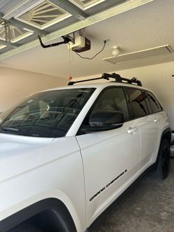 Mopar Grand Cherokee Cross Bars and Thule bike rack Fork Mount low-profile for sale