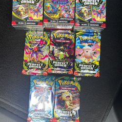 Pokemon Booster Packs -Phantasmal Flames And Perfect Order $