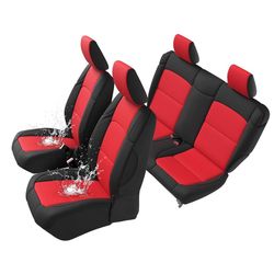 Neoprene Full Seat Covers Customized for Jeep Gladiator JT Sport Rubicon Mojave Willys Freedom 2020-2025 W/O Rear Cup Holder, Waterproof &