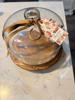 Cheese Dome with wooden board