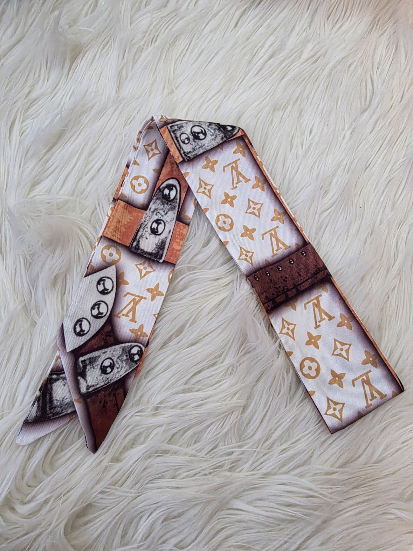 Silky Twilly Bow Mini Scarf